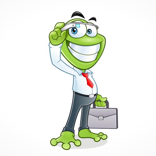 Create A Happy Business Frog For Tech Startup