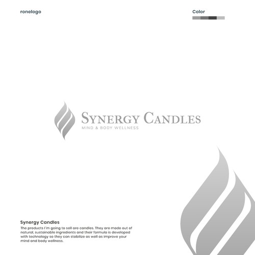 Simple Logo Design Proposal for Synergy Candles