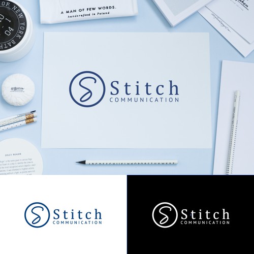 modern logo for stitch communication