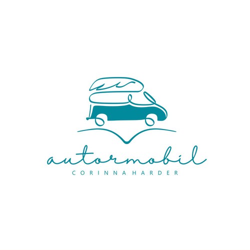 Traveler writer logo called "autor mobil"