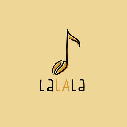 music coffee logo concept