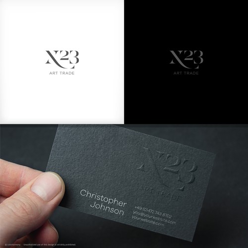 Logo & Business Cards design for fine art trade / gallery / art advisory.