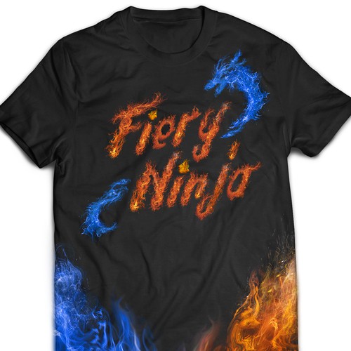 Fire Effect Tshirt Design