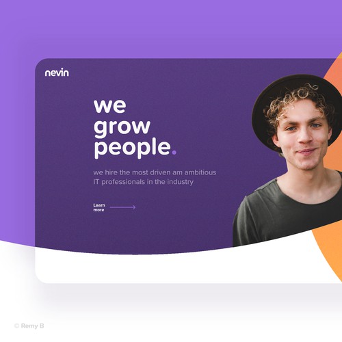 Clean and modern design for nevin