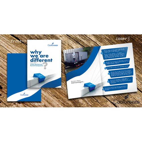 Help Coolbreeze HVAC Rental Services with a new sales brochure