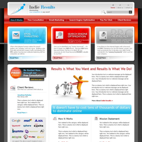 Indie Results Needs A Website Guaranteed Contest