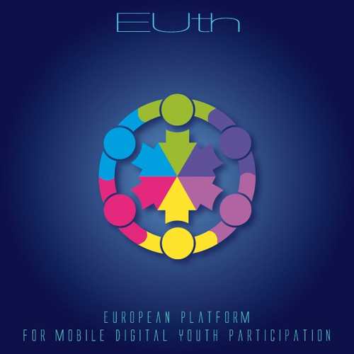 Create a captivating logo for a new european platform for mobile digital youth participation