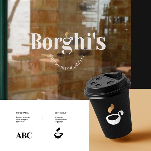 An elegant logotype for a community-centric café