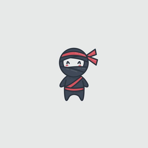 Create a playful/simple ninja logo design for Birthday Card subscription business