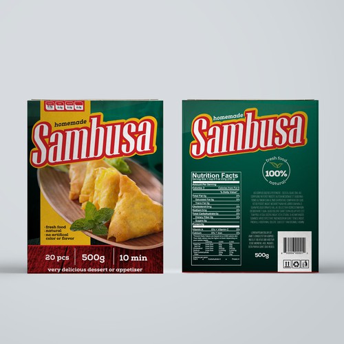 Sambusa - packaging