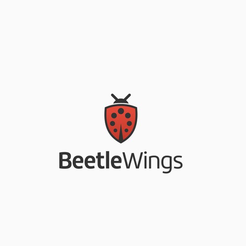 Simple character yet meaningful logo for BeetleWings