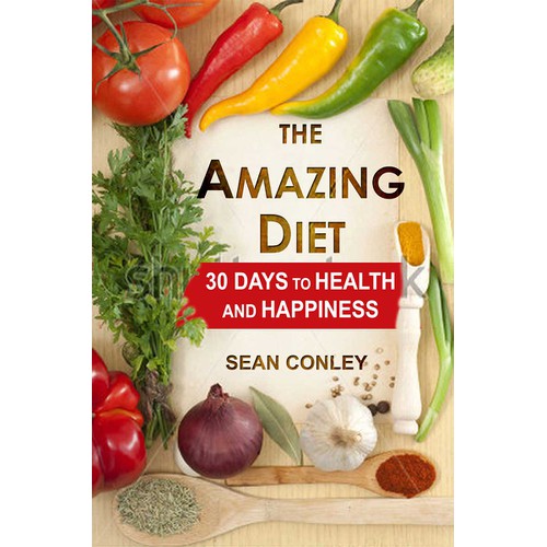 Book cover design for "The Amazing Diet"