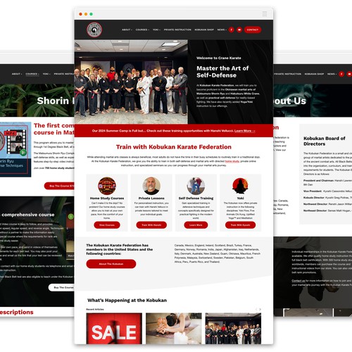 Squarespace 7.1 Migration & Full Redesign for Crane Karate