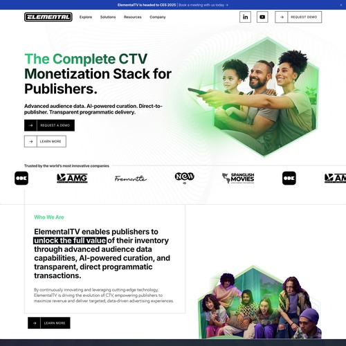 Elemental.TV Squarespace Website Design