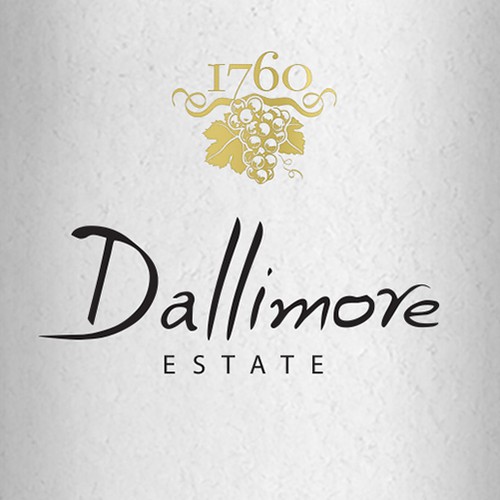 "Dallimore estate" logo for a wine producer in Australia.