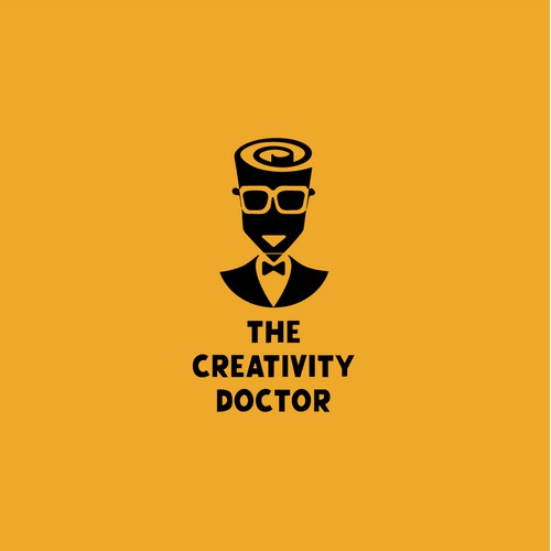 Simple and creative logo for "The Creativity Doctor"