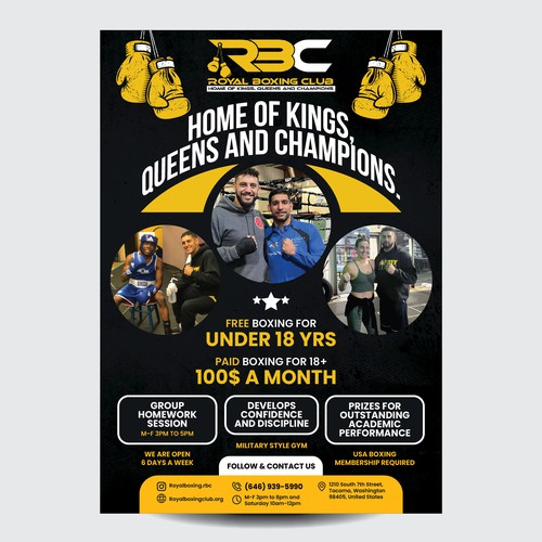 Print Flyer for a boxing club