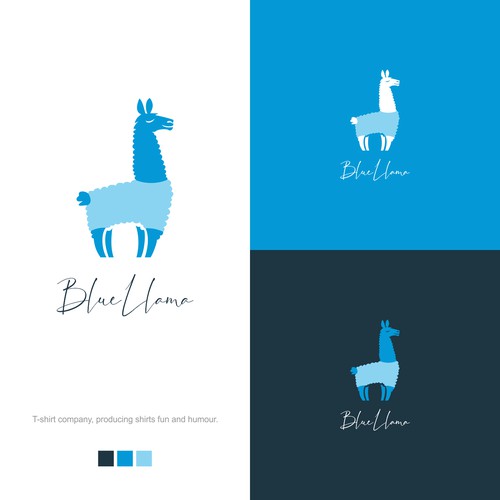 Blue Llama seeking simple effective logo