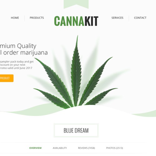 Cannabis landing page