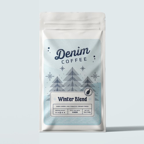 Label Design for Denim Coffee
