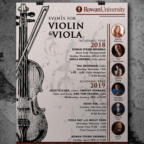 Music Series Poster violin/viola