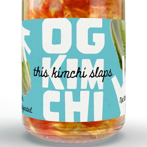 Youthful Label for Handcrafted Kimchi