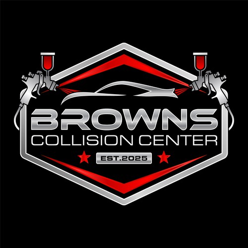 Logo design concept for Browns Collision Center