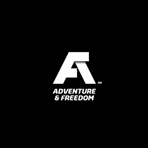 Design a Flat, Kinetic Logo, Clean and Simple, to symbolize a Life of Adventure and Freedom