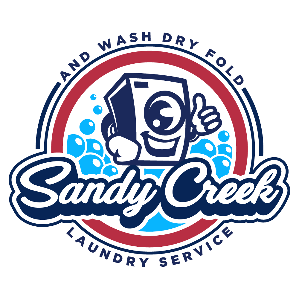 Simple, Creative and Fun Laundromat Logo