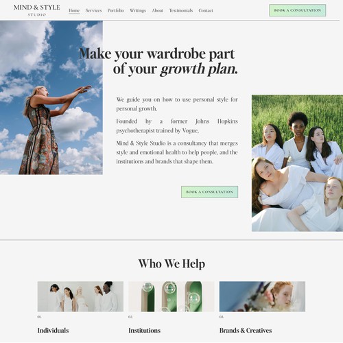 Wardobe Consultant Website