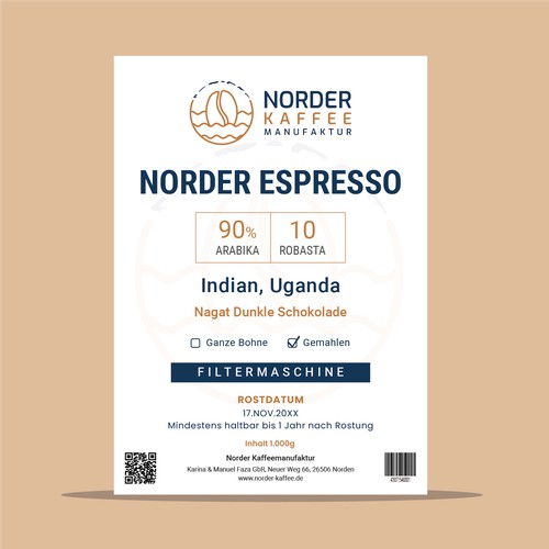 Package design for Coffee