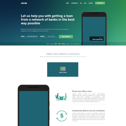 Landing page for Auditum