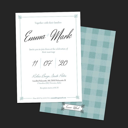 Scottish/German Wedding Invitation