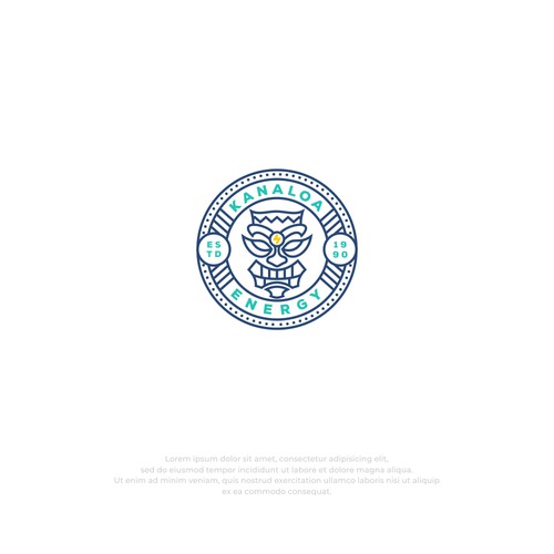  logo energy industry with canaloa concept
