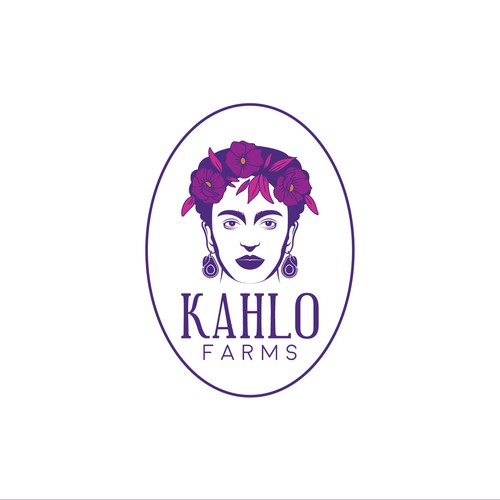 Modern Minimalist Logo for KAHLO Farms