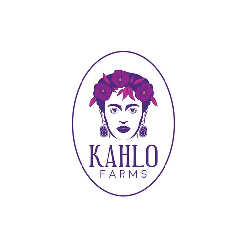 Modern Minimalist Logo for KAHLO Farms