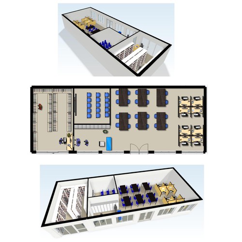 plan of a library