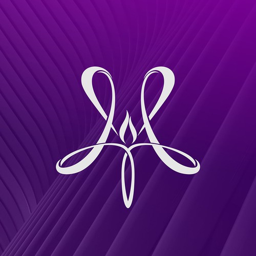 Initial M and Paintbrush Logo