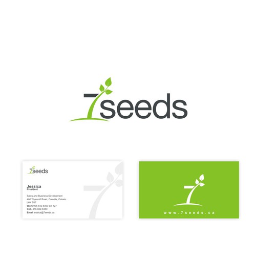 logo and business card for 7 Seeds