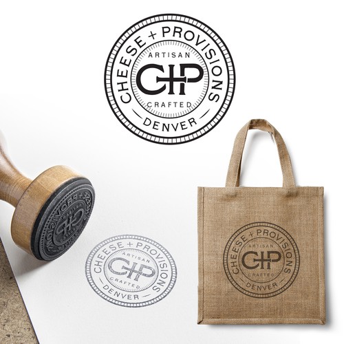 Create a logo for Cheese+Provisions, a cheese store celebrating American artisans