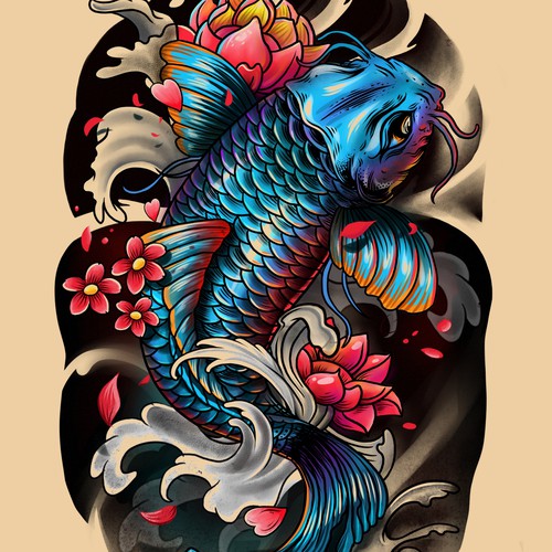 koi tattoo