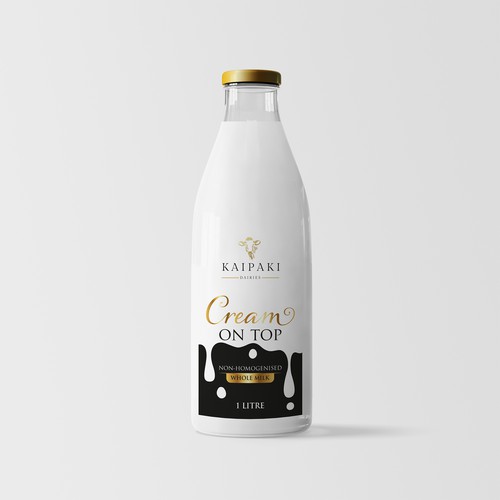 Premium milk label