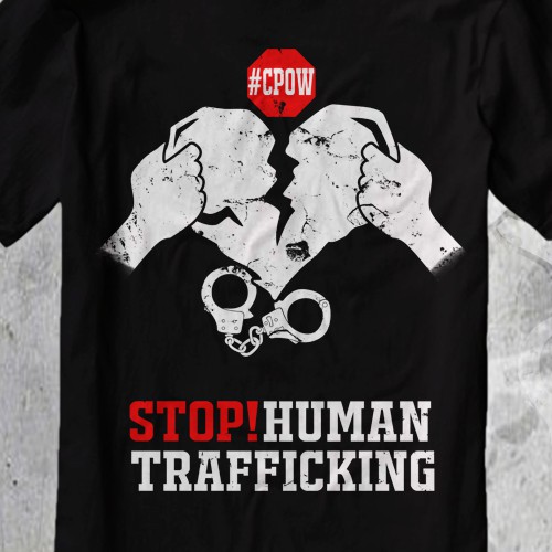 Tshirt design for Stop! Human Trafficking