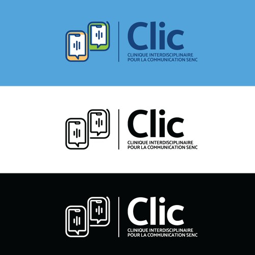 Logo concept for Clic - clinic consulting over mobile phone
