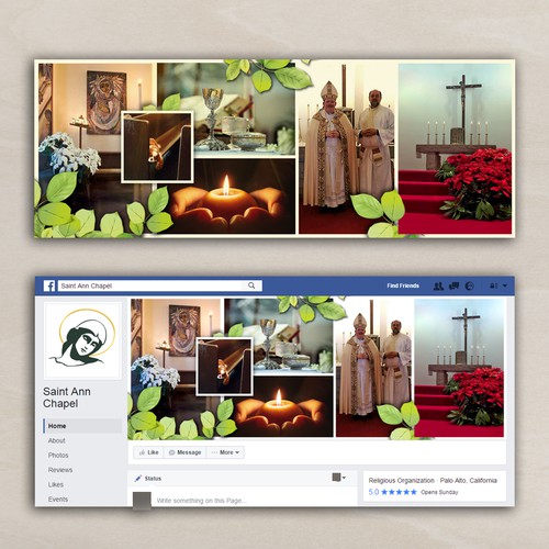 Facebook cover for Saint Ann chapel