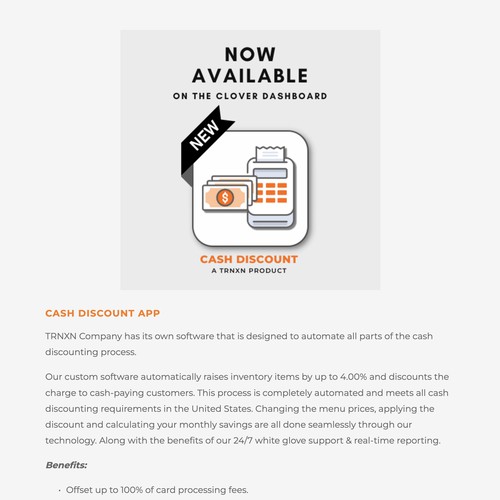TRNXN Company Landing Page Design