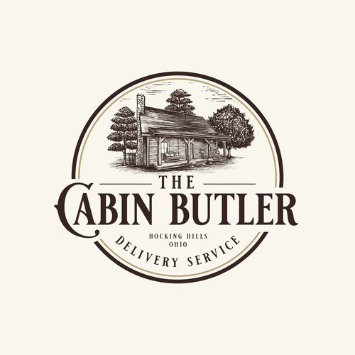 Vintage The Cabin Butler logo