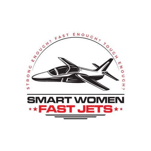 Smart Women Fast Jets Logo Design