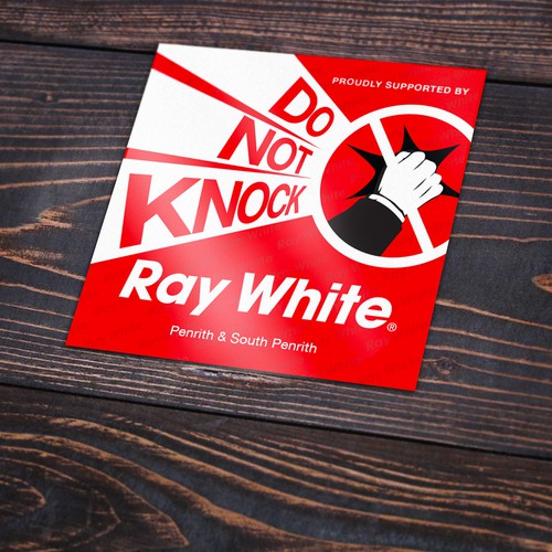 Do Not Knock Sticker Ray White