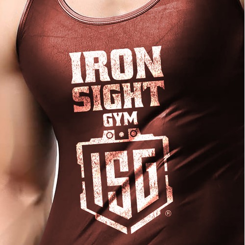 Iron Sight GYM T-shirt Design